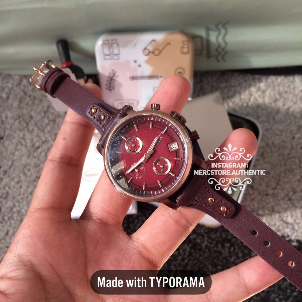Fossil Boyfriend Wine ES4114 ES 4114 