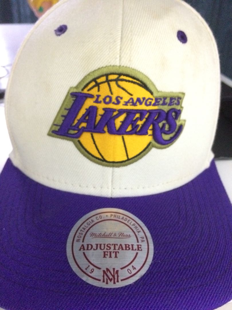 Lakers Mitchell And Ness Strap Hat Rare Men S Fashion Accessories Caps Hats On Carousell