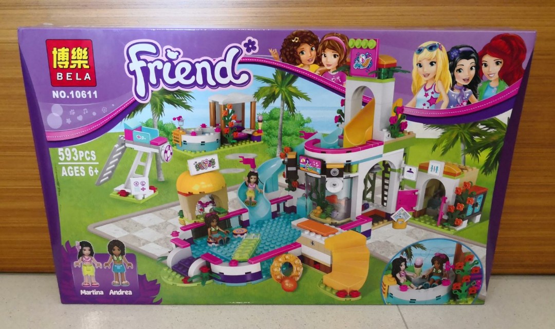 lego friends swimming pool set