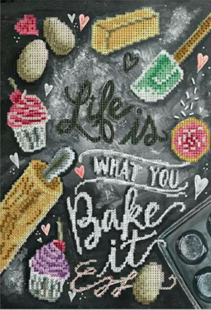 Life Is What You Bake It 5d Diamond Art Painting Diy Everything