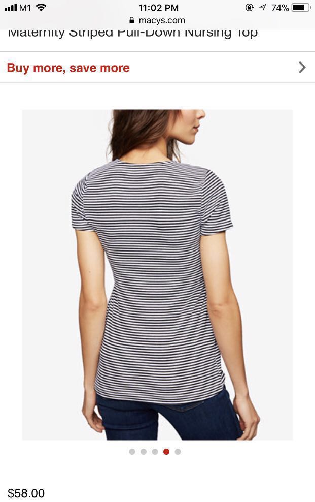 macys nursing tops