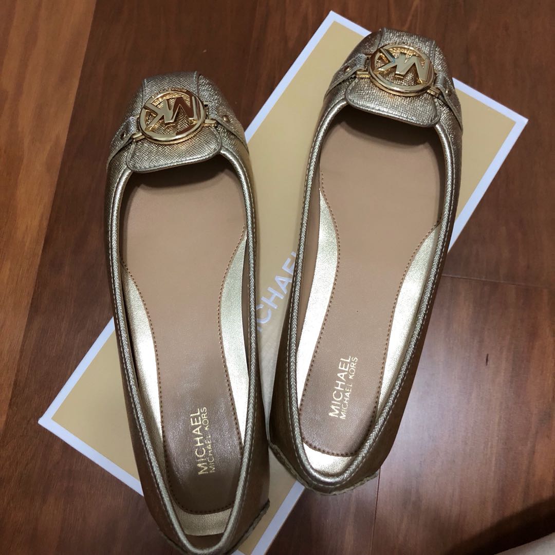 Michael Kors Fulton Leather Moccasin gold BNIB