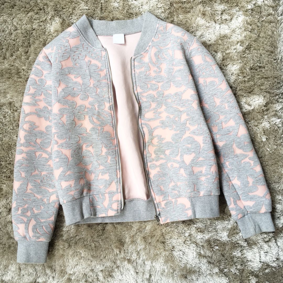 Pastel Bomber Jacket, Women's Fashion, Coats, Jackets and Outerwear on