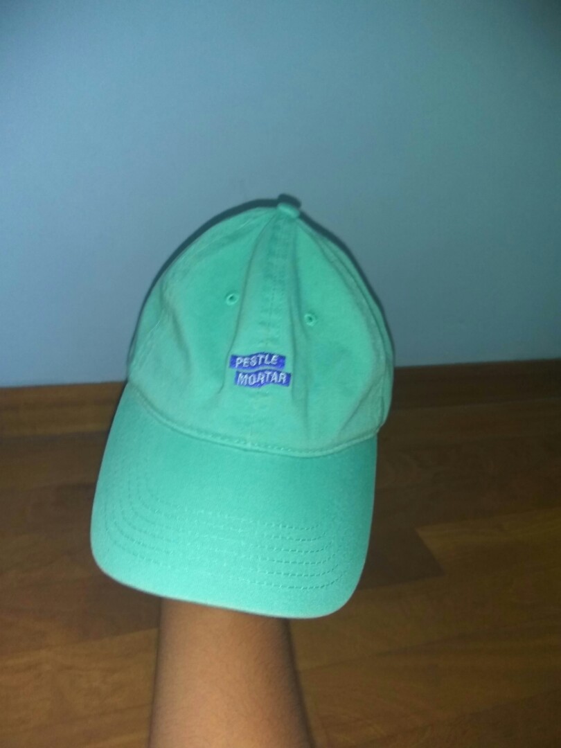 mint green baseball hat