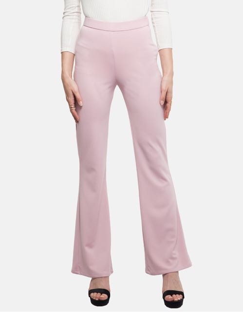 pink bootcut pants