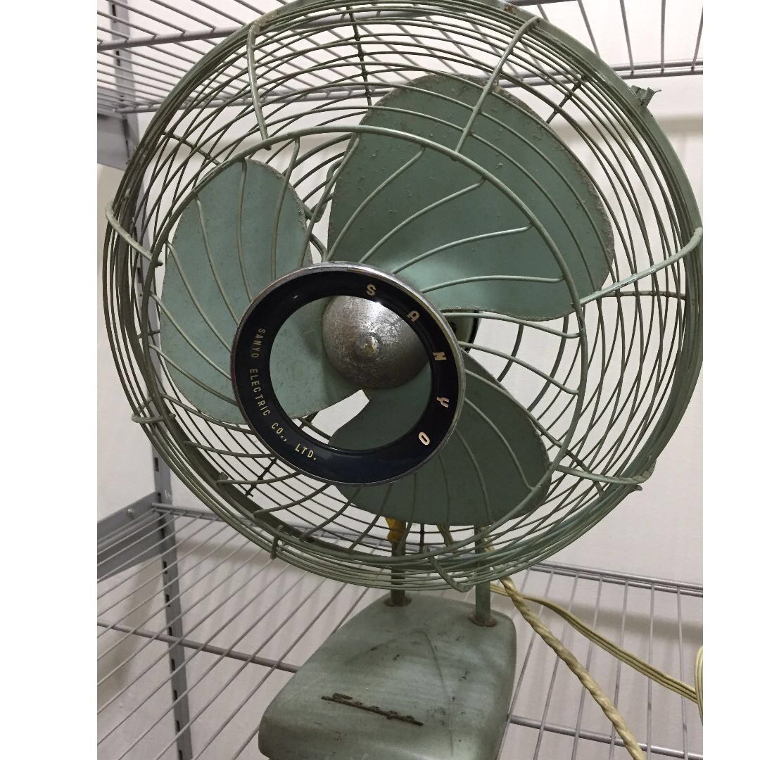 Rare 1960 S Retro Vintage Full Metal Desk Fan Vintage