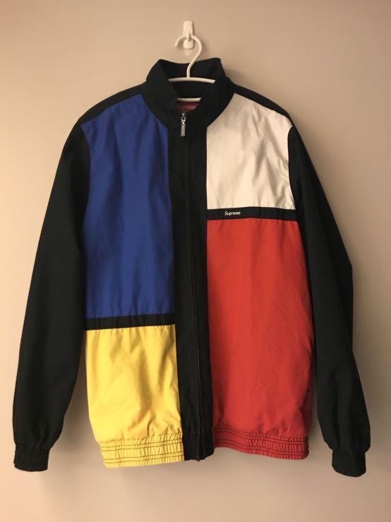 supreme 16ss color block track jacket