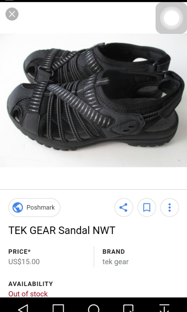 tek gear womens sandals