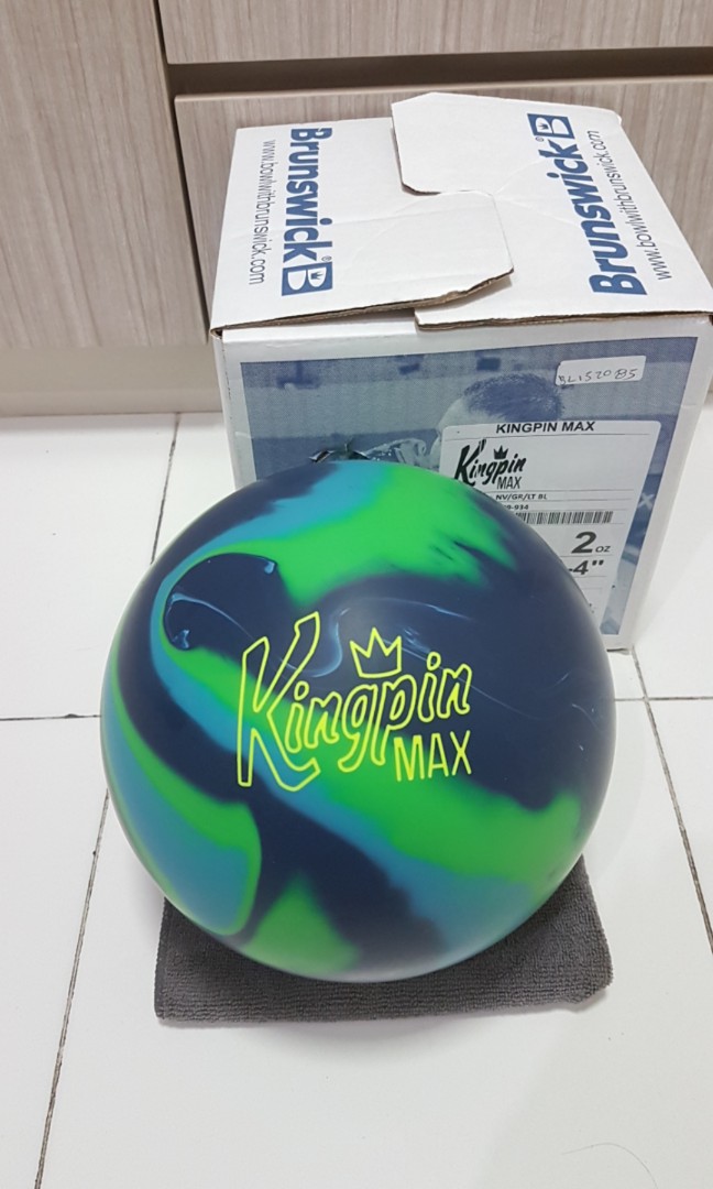 Undrilled 14lbs Brunswick Kingpin Max Bowling Ball, Sports Equipment
