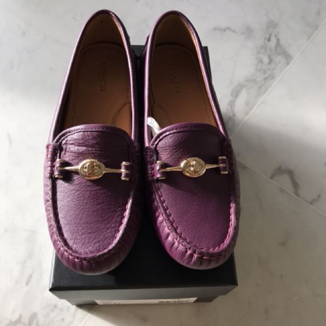 plum loafers