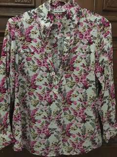 KEMEJA BUNGA BUNGA KEMEJA PINK