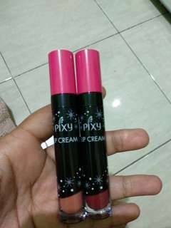 Pixy bold maroon and mild peach