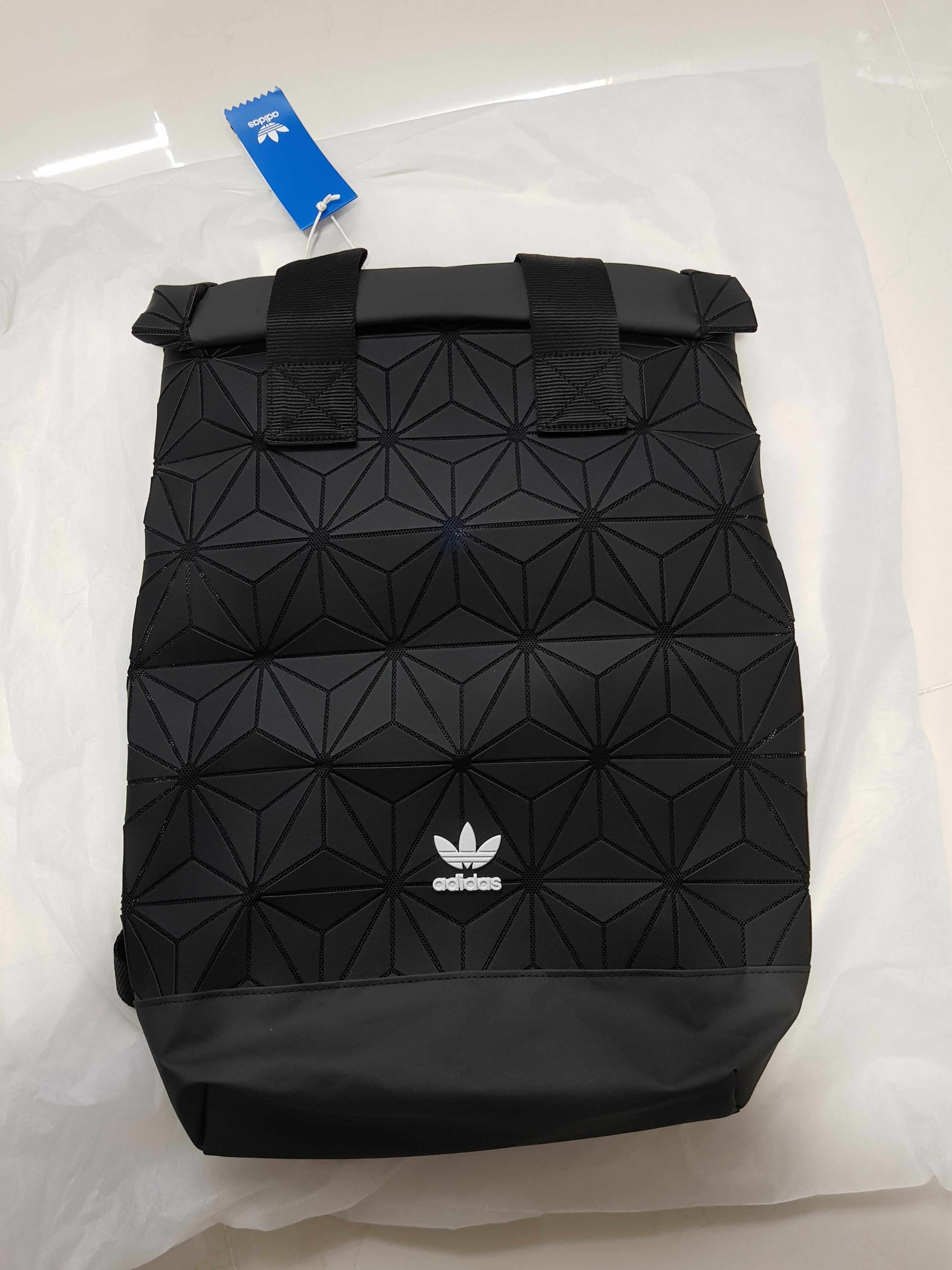 Adidas roll up backpack X Issey Miyake Tokyo, Luxury, Bags & Wallets on ...