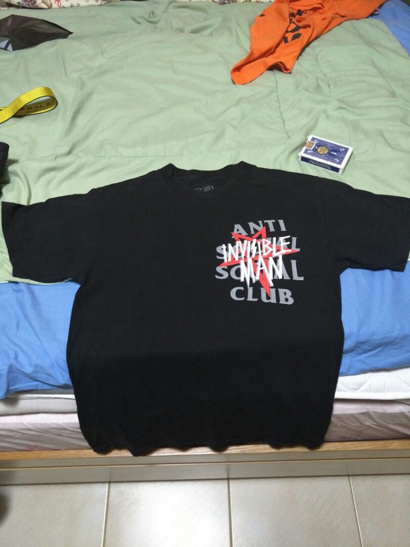 assc invisible man black tee