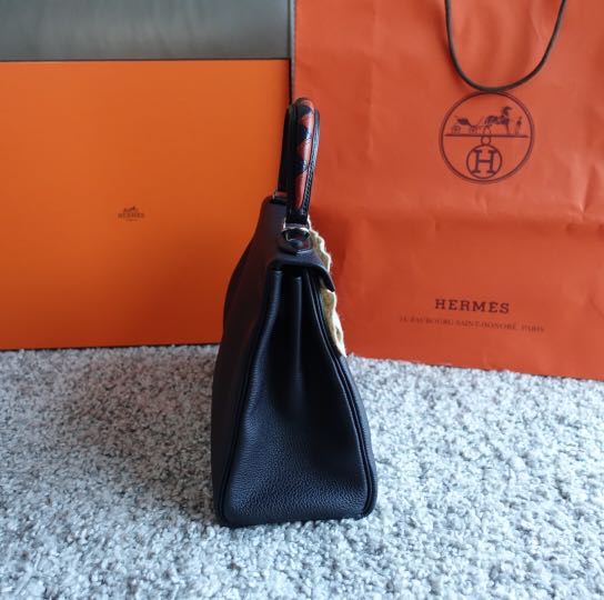 Hermes Kelly Bag 28cm Cuivre Togo Retourne Palladium Hardware