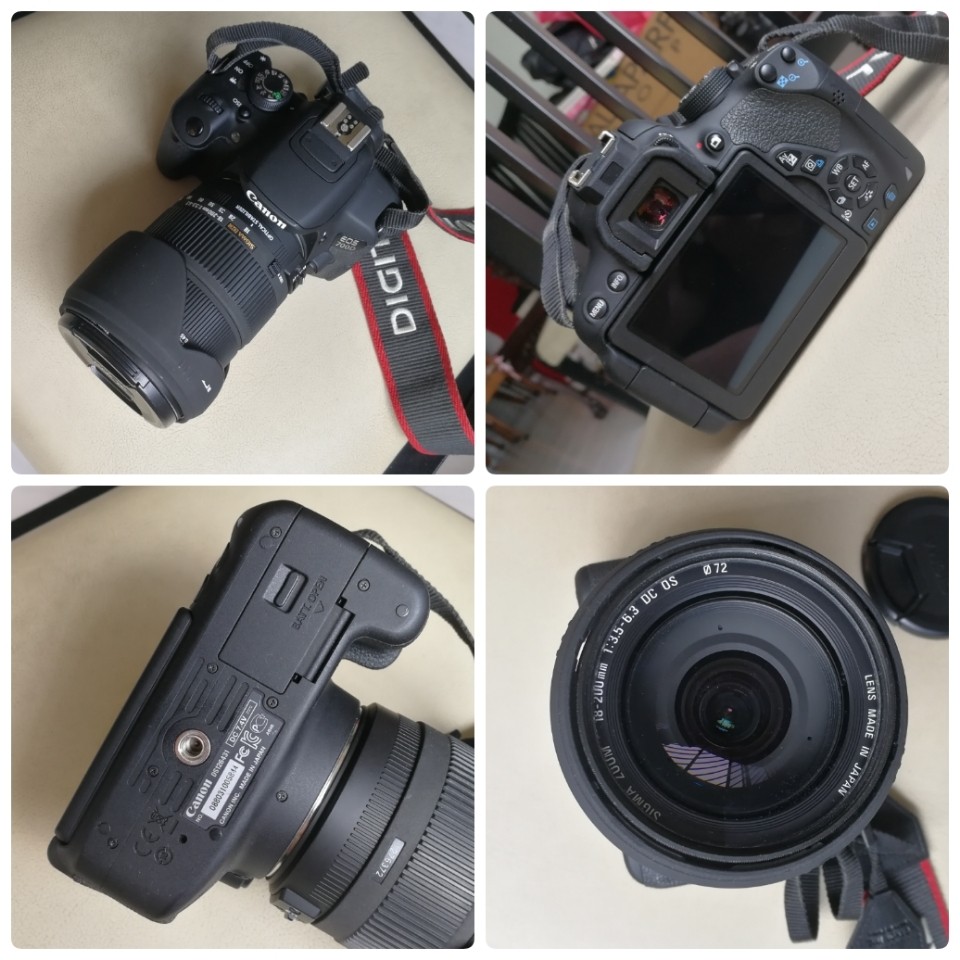 Canon Eos 700d With 18 200mm Zoom Lens Photography Cameras Dslr