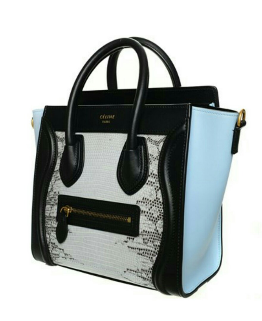 celine nano luggage multicolor