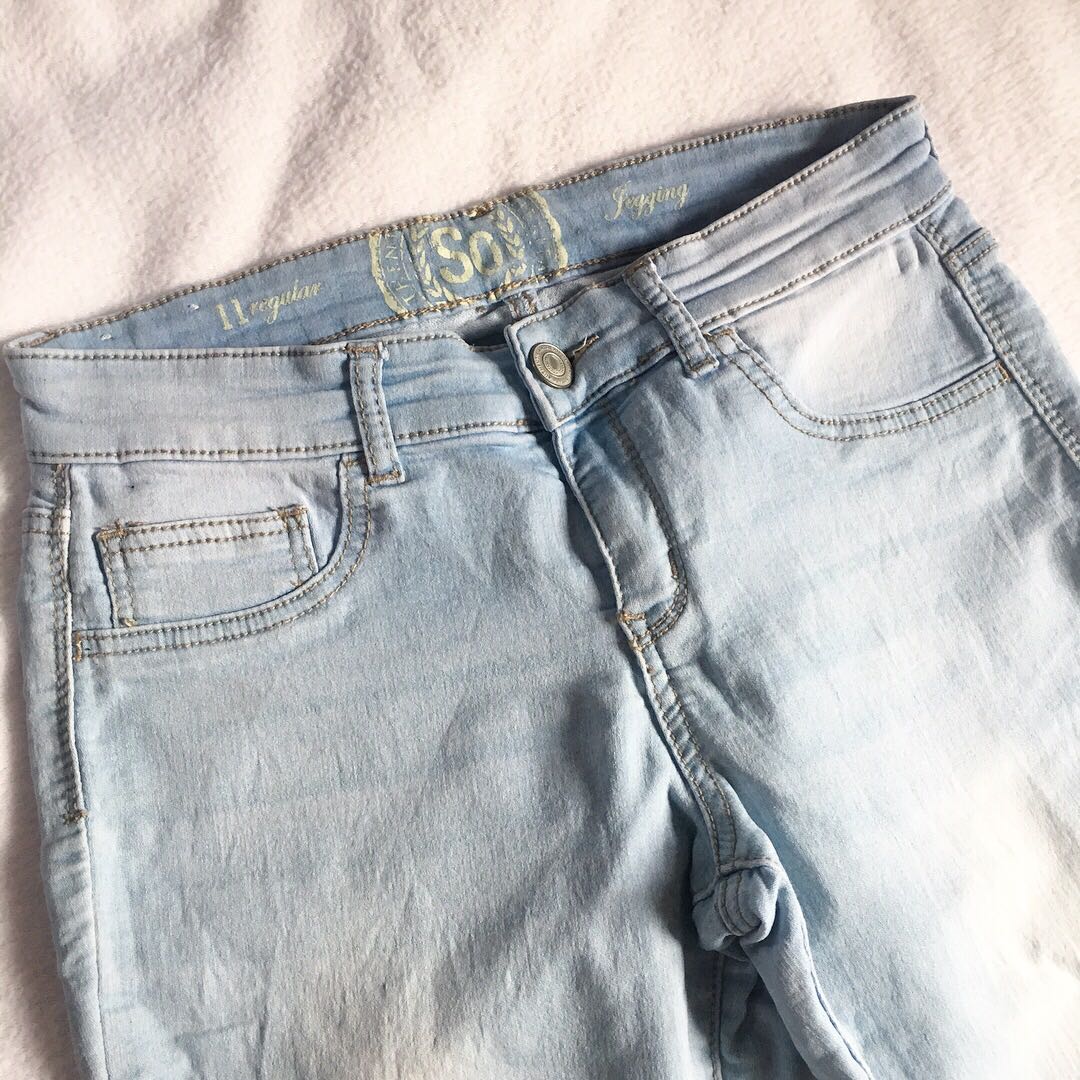 Chambray Pants Size 28 Authentic American Heritage Women S