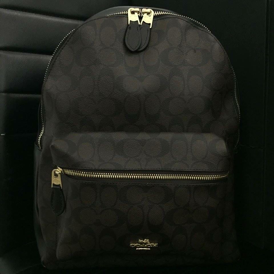 coach big backpack
