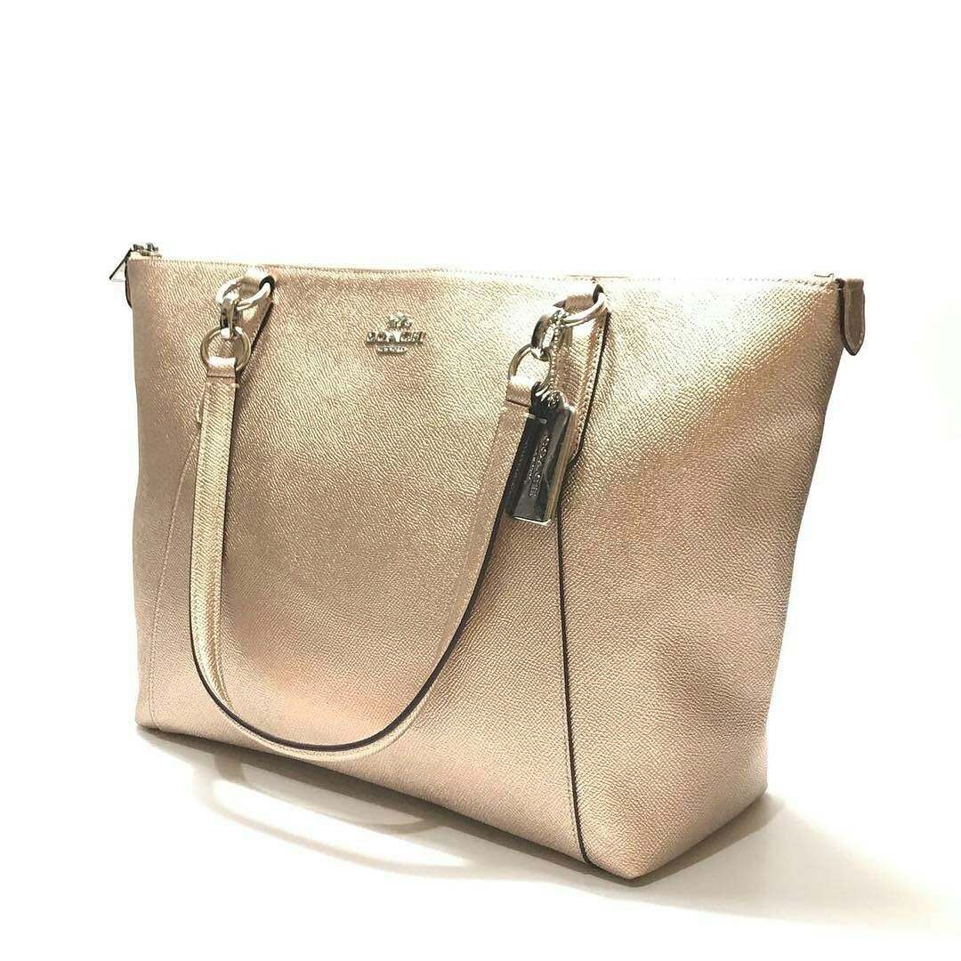 Coach ava tote top rose gold