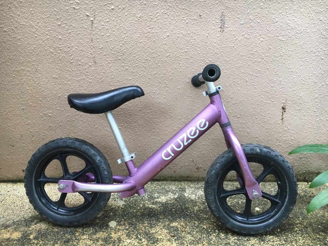 cruzee balance bike purple