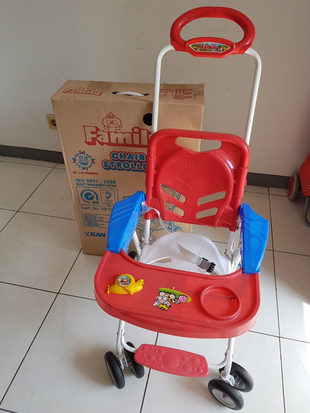 Family chair stroller warna merah Bayi Anak Kereta Kursi