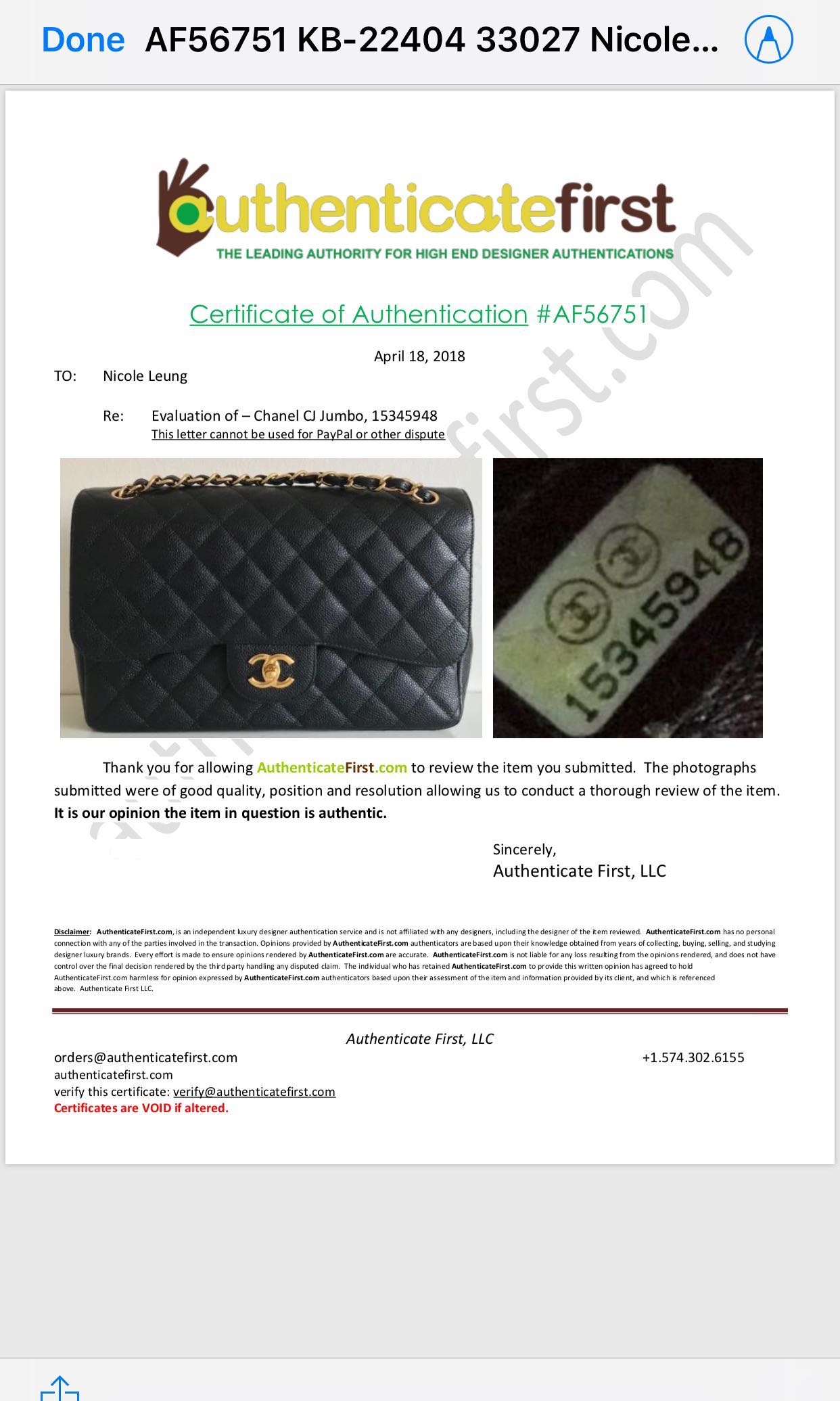 FAQ Bag Authentication