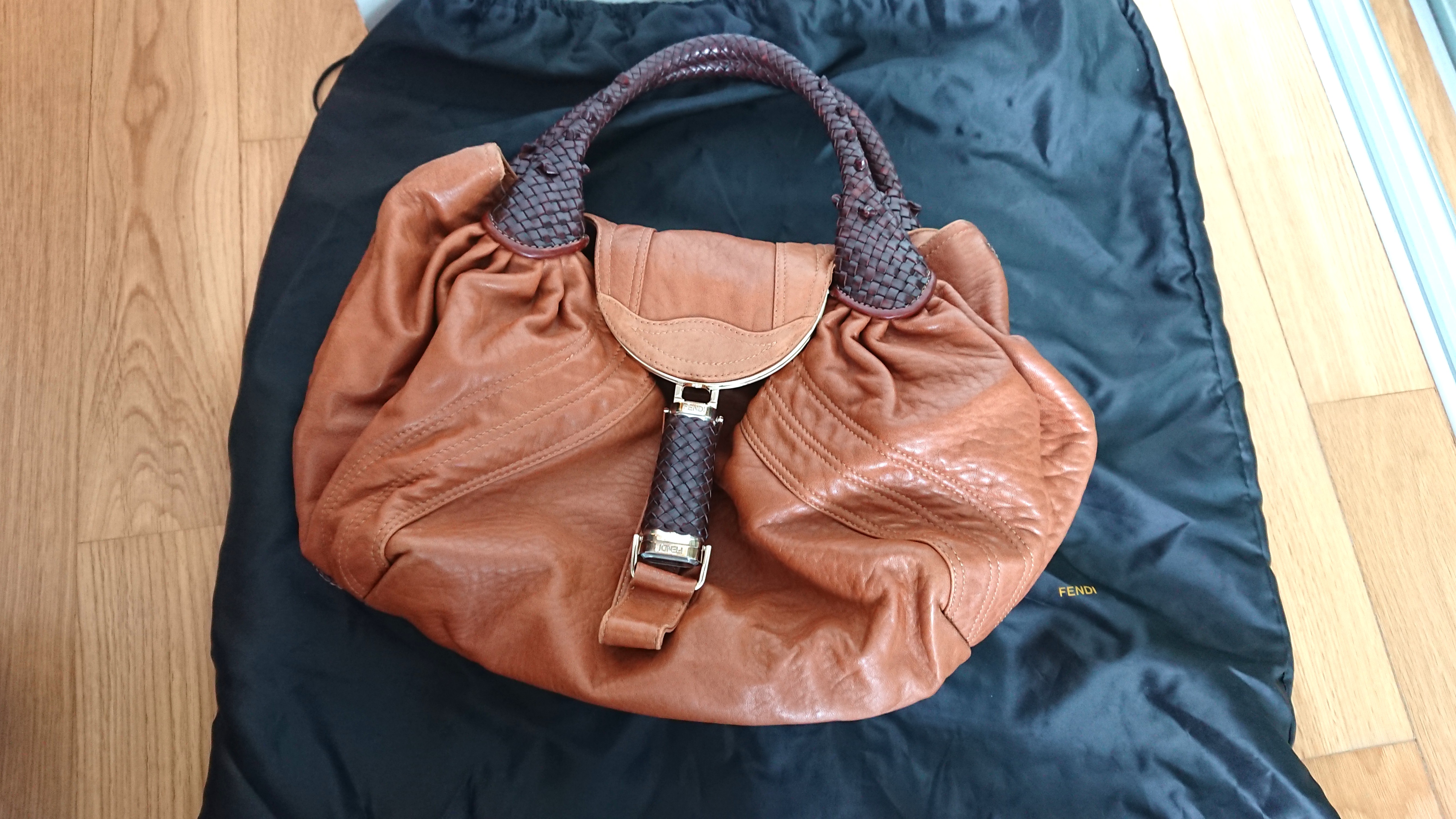 fendi nappa leather spy bag