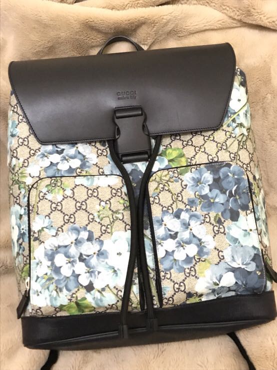 gucci floral backpack