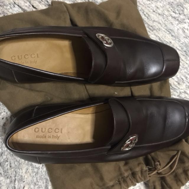 Gucci leather shoes made in Italy fast 