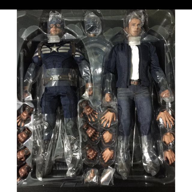 Hot Toys Mms243 Captain America Steve Rogers 1 6 Scale Figure