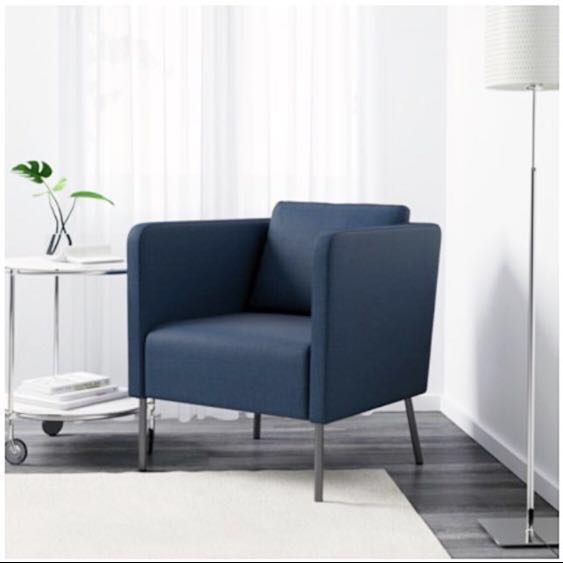 Navy armchair deals ikea