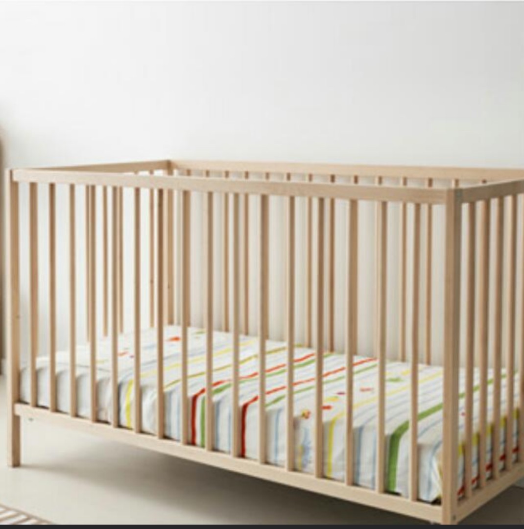ikea wood cot
