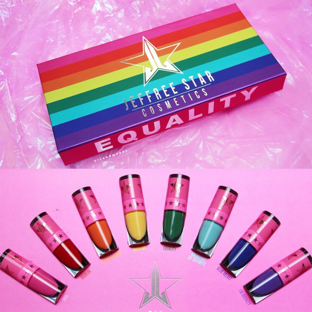 Jeffree star MINI Velour Liquid Lipstick Bundle Box Equality, Health & Beauty, Makeup on Carousell