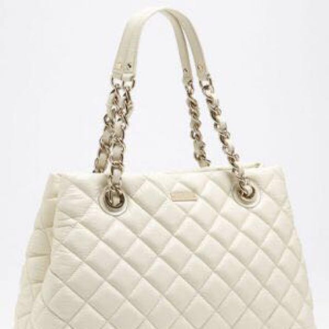 kate spade quilted tote bag