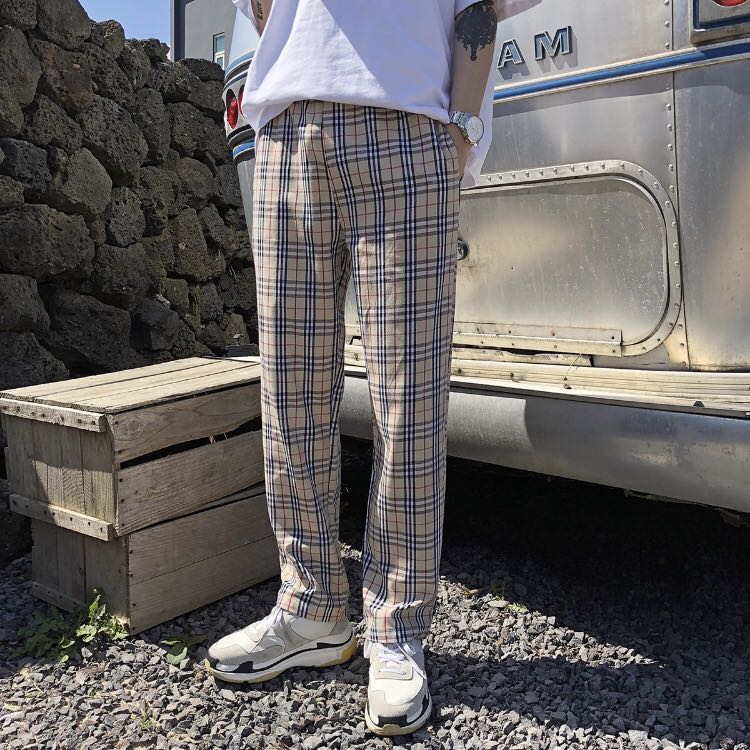 burberry style plaid pants