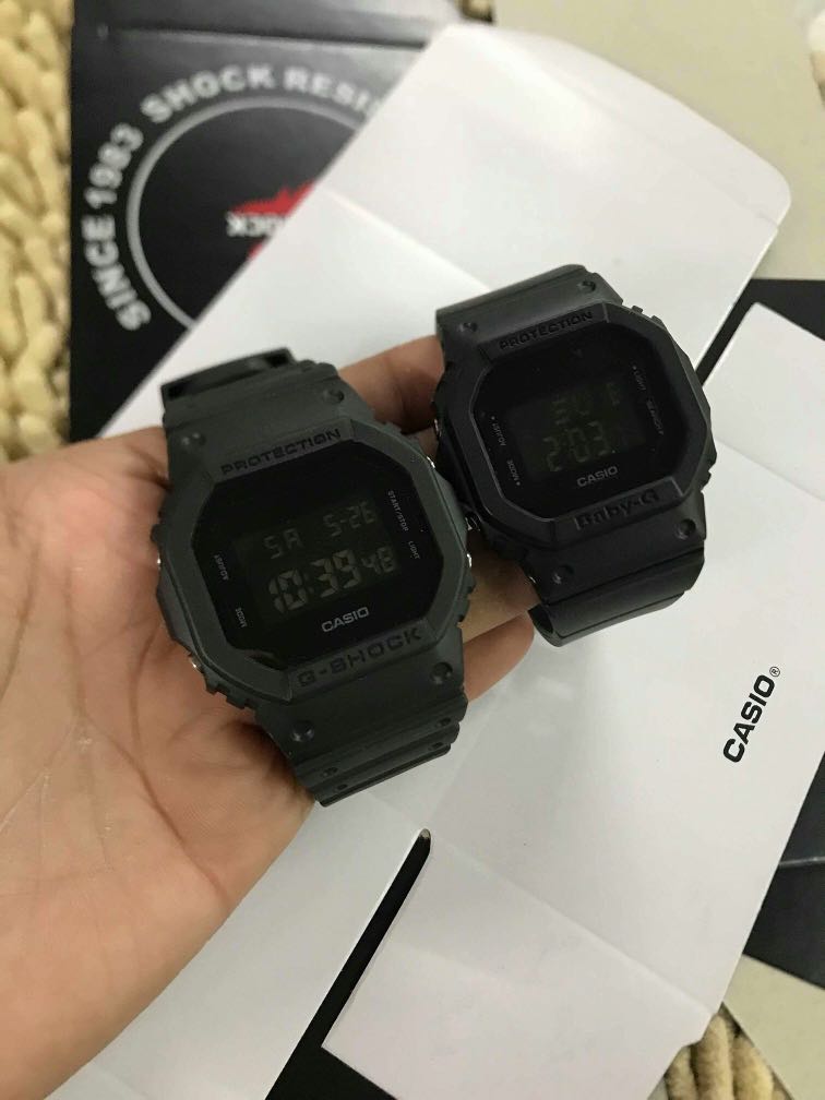 Matte Black Couple Gshock Watch Women S Fashion Watches On Carousell