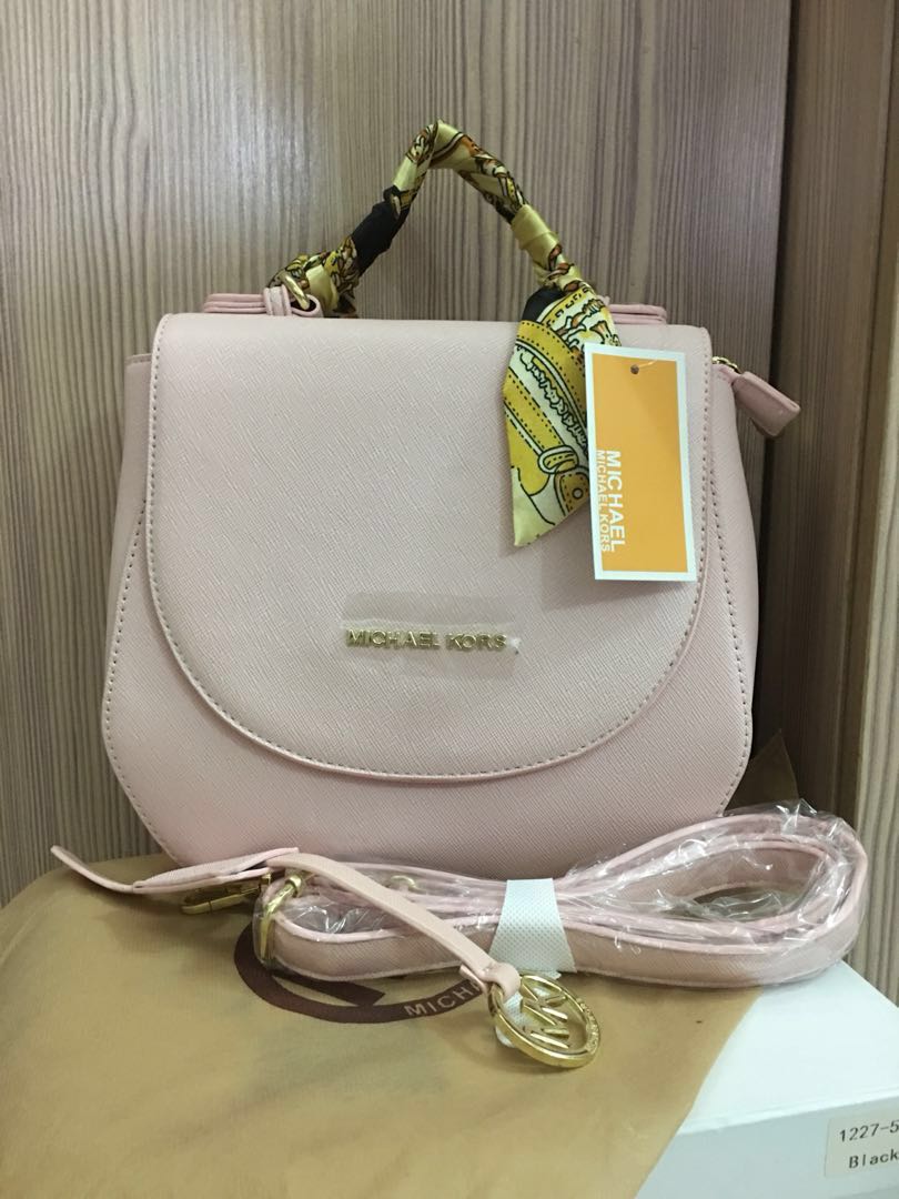 Michael Kors inspired Lady cute pink sling bag (Free Scarf Twilly)  #MayRathon, Women's Fashion, Bags & Wallets, Purses & Pouches on Carousell