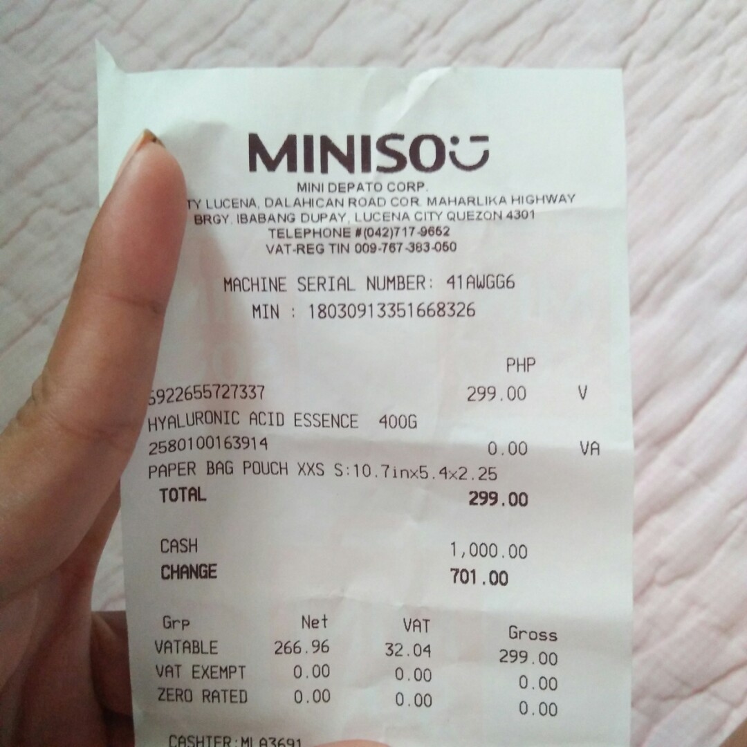 Miniso Hyaluronic Acid Essence Toner, Beauty & Personal Care, Face