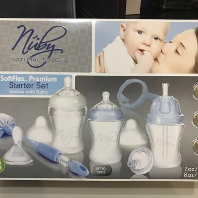 Nuby Natural Touch SoftFlex Premium Starter Set Babies Kids