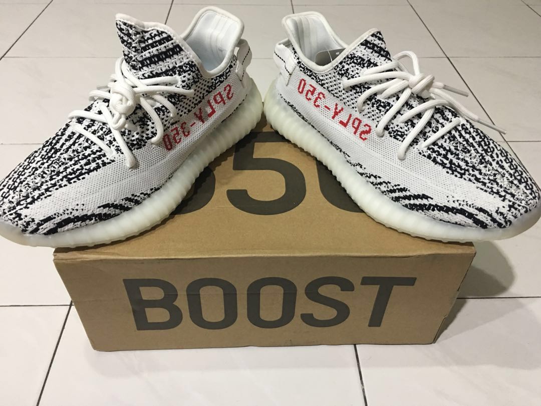 yeezy boots zebra