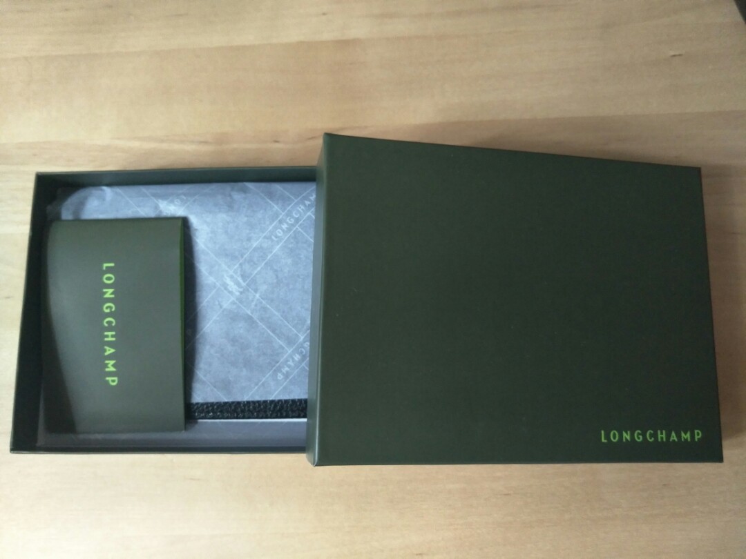 Original Longchamp Passport Holder Black, Luxury, Bags & Wallets on