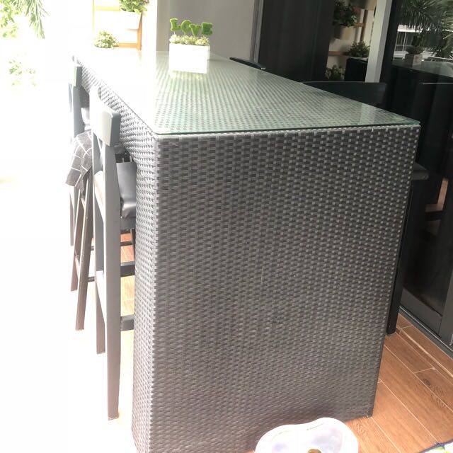 Outdoor Bar Table & Chairs, Furniture & Home Living, Furniture, Chairs