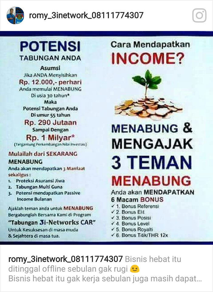 Peluang income dahsyat dari bisnis 3i network resmi CAR Salim grup