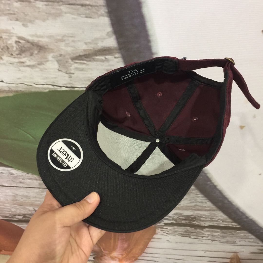 PENSHOPPE MAROON CAP, Men's Fashion, Watches & Accessories, Caps & Hats ...