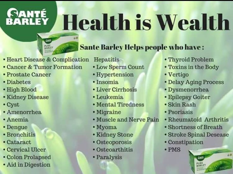 Sante Barley Juice, Food & Drinks, Beverages on Carousell