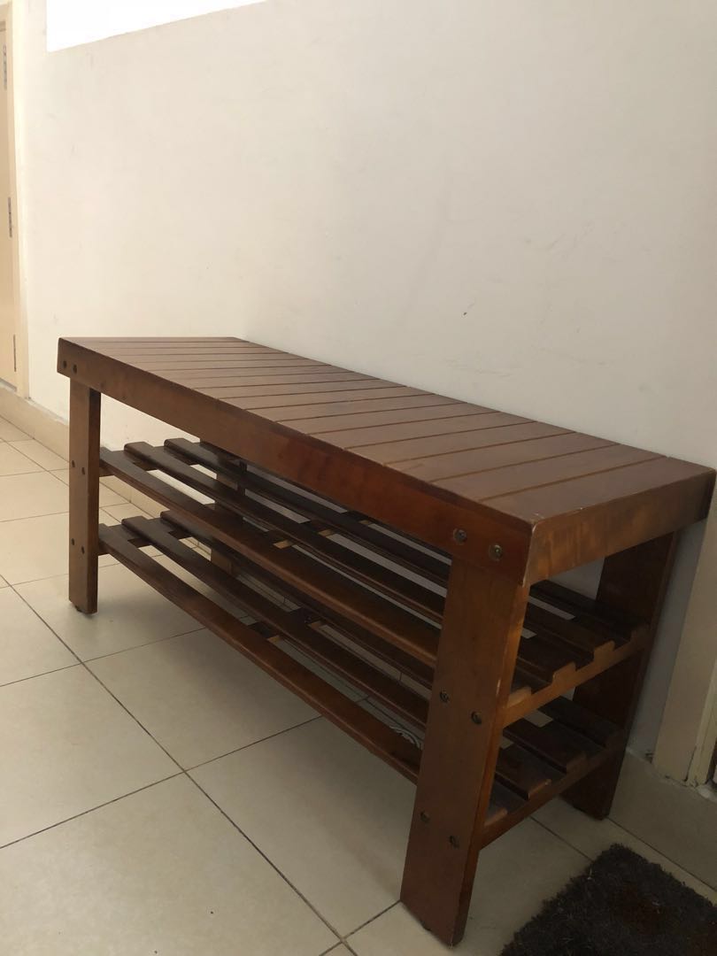 Shoe rack cum discount bench