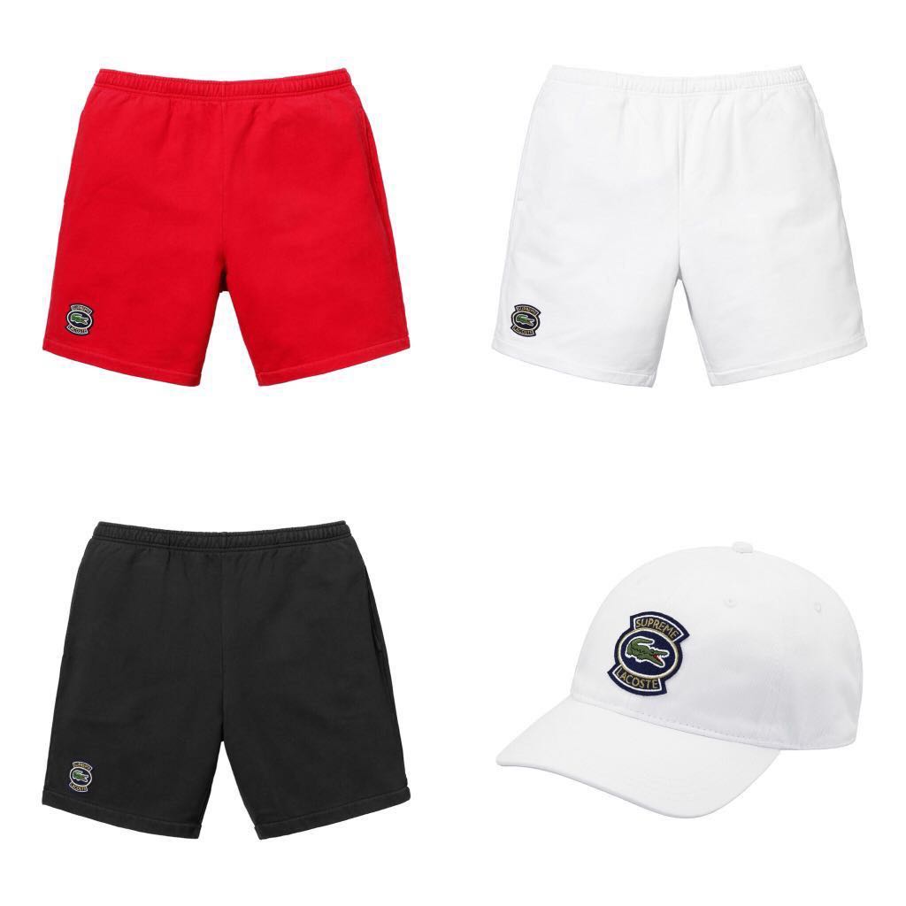 lacoste sweat shorts