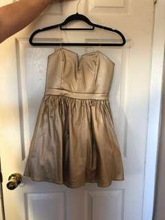 Gold formal dress