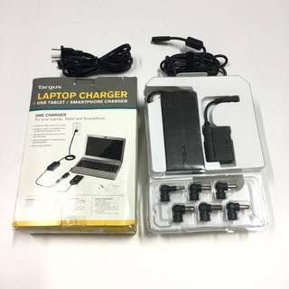 Targus Laptop Charger + USB Tablet/ SmartPhone Charger
